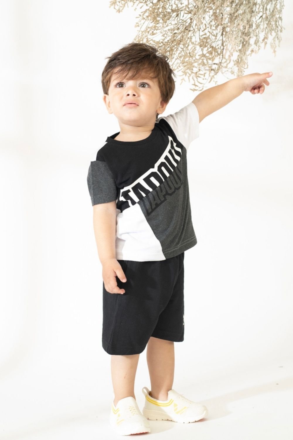 Ringer Tshirt With Knit Shorts - Heart & Soul